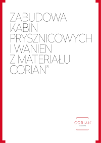 Zabudowa kabin prysznicowych Corian, zabudowa wanien Corian.