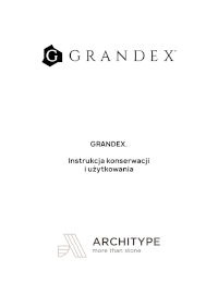 Grandex - Konserwacja i czyszczenie