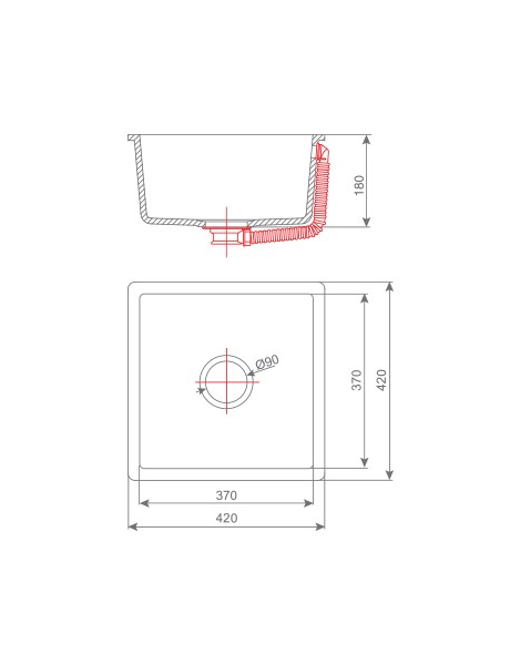 Zlewozmywak kuchenny solid surface Kolpa Kerrock Emma 060