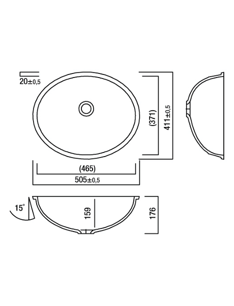 Umywalka łazienkowa solid surface Lg Hi-Macs  CB465